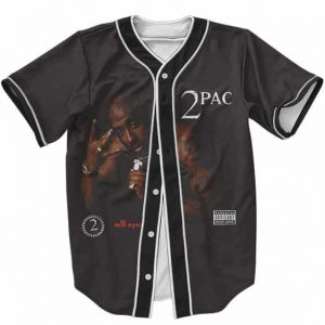 2Pac Shakur All Eyez On Me Cover Design Dope Baseball Jersey
