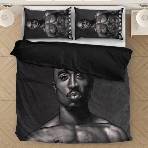 2pac Shakur Makaveli Black White Portrait Wonderful Bedding Set