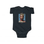 Awesome Rapper 2Pac Amaru Shakur Wearing Crown Baby Onesie