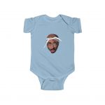 Legendary Rapper Tupac Shakur Head Art Baby Toddler Onesie