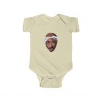 Legendary Rapper Tupac Shakur Head Art Baby Toddler Onesie