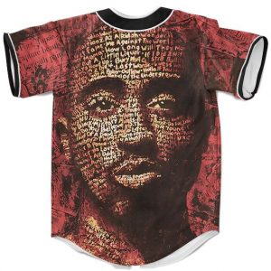 Awesome Tupac Makaveli Death Art Tribute Dope Baseball Jersey