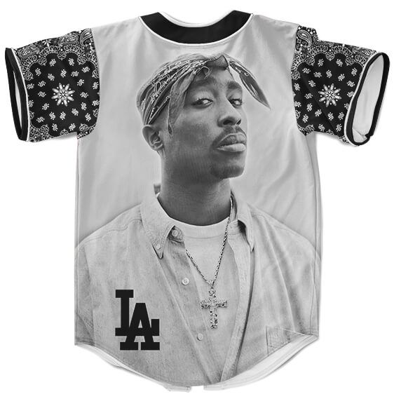 Hip Hop Gangsta Rapper 2Pac Amaru Shakur LA Dope Baseball Jersey