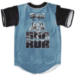 Rapper 2Pac Shakur West Coast Hip Hop Blue Baseball Jersey