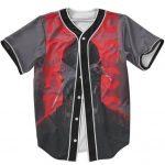 Retro Black & White Tupac Red Neon Dope Baseball Jersey