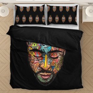 Tupac Amaru Shakur Colorized Artwork Fantastic Bedding Set