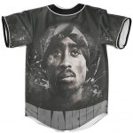 Tupac Makaveli Shakur Grunge Artwork Dope Gray Baseball Jersey