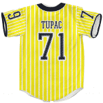 Tupac Shakur Birth Year Awesome 2D Art Yellow Baseball Jersey