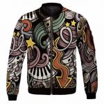 2Pac Amaru Shakur Only God Can Judge Me Doodle Bomber Jacket