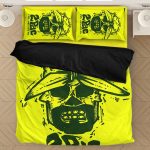 2pac Shakur Makaveli Is Alive Awesome Skull Neon Bedding Set