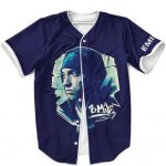 8 Mile Slim Shady Eminem Dark Blue Baseball Uniform