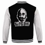 All Eyez On Me Tupac Makaveli Face Silhouette Varsity Jacket