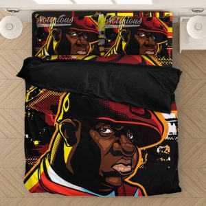Amazing Rap Icon Biggie Smalls Fan Art Portrait Bedclothes