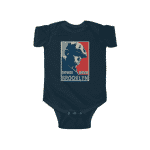 American Rapper Biggie Smalls Two-Color Portrait Baby Romper