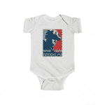 American Rapper Biggie Smalls Two-Color Portrait Baby Romper