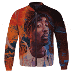 Awesome 2Pac Makaveli Shakur Portrait Bomber Jacket