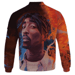 Awesome 2Pac Makaveli Shakur Portrait Bomber Jacket