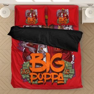 Awesome Notorious Big Poppa Lyrics Red Bedding Set