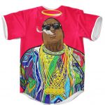 The Notorious BIG Smoking Graffiti Art Dope Baseball Shirt