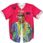 The Notorious BIG Smoking Graffiti Art Dope Baseball Shirt