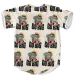 The Notorious BIG Cool Cartoon Pattern Brown Baseball Shirt