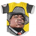 Gentleman Biggie Smalls Dope Black and Yellow Baseball Jersey