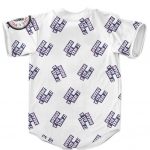 Awesome The Notorious BIG All Stars White Pattern Baseball Shirt