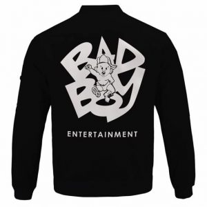 Bad Boy Entertainment Logo Notorious BIG Bomber Jacket