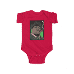Badass Biggie Smalls Smoking Portrait Cool Newborn Bodysuit