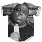 Big Poppa Biggie Smalls All Over Print Gray Awesome Baseball Jersey