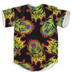 Big Poppa Biggie Smalls Zombie Acid Drip Pop Culture Black Baseball Jersey