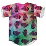 Big Poppa Painting Style Artwork Rainbow Collage Amazing Baseball Jersey