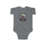 Biggie Smalls Crown & Necklace Minimalistic Art Baby Romper
