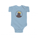 Biggie Smalls Crown & Necklace Minimalistic Art Baby Romper