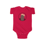 Biggie Smalls Crown & Necklace Minimalistic Art Baby Romper