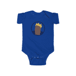 Biggie Smalls Crown & Necklace Minimalistic Art Baby Romper
