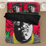 Biggie Smalls East Coast Rap Legacy Rose Tribute Bed Linen