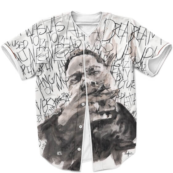 Biggie Smalls It Was All A Dream Abstract Watercolor Art Cool Baseball Jersey