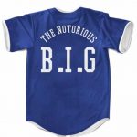 Biggie Smalls MLB Los Angeles Dodgers Inspired Blue Baseball Jersey
