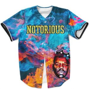 Biggie Smalls Rapper Trippy Smoke Design Amazing Baseball Jersey