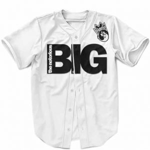 Biggie Smalls The Notorious BIG Minimalist White Awesome Baseball Shirt
