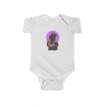 Cute Biggie Smalls Holding Skateboard Adorable Newborn Romper