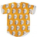 Detroit Rapper Eminem Head Pattern Orange Baseball Jersey