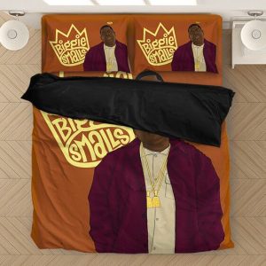 Dope East Coast Hip Hop Biggie Small Crown Logo Bedclothes