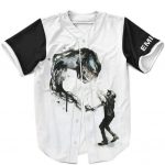Dope Eminem And Venom White Minimalist Baseball Jersey