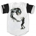 Dope Eminem And Venom White Minimalist Baseball Jersey