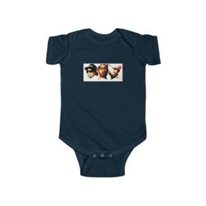 Eazy-E Tupac & Biggie Monsters Under The Bed Cover Baby Onesie