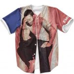 Eminem American Flag Silhouette Background Baseball Jersey