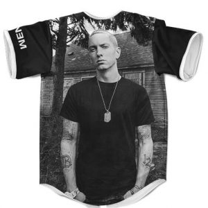 Eminem Straight Outta Detroit Forest Cabin Baseball Shirt