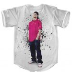 Famous Rapper Marshall Mathers Light Gray Baseball Shirt